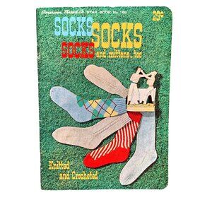 Vintage American Thread Co. Star Book No. 168 Socks & Mittens Knitted & Crochete